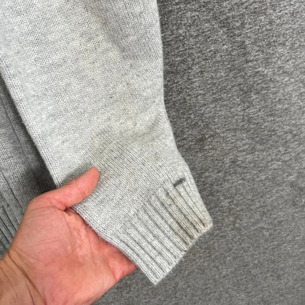 Southpole XXL Mens Gray 1/4 Zip‎ Sweater Striped Knit Pullover VTG Y2K